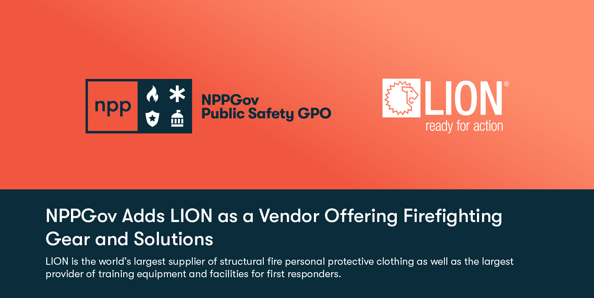 NPPGov Adds LION as a Vendor Offering Firefighting Gear and Solutions
